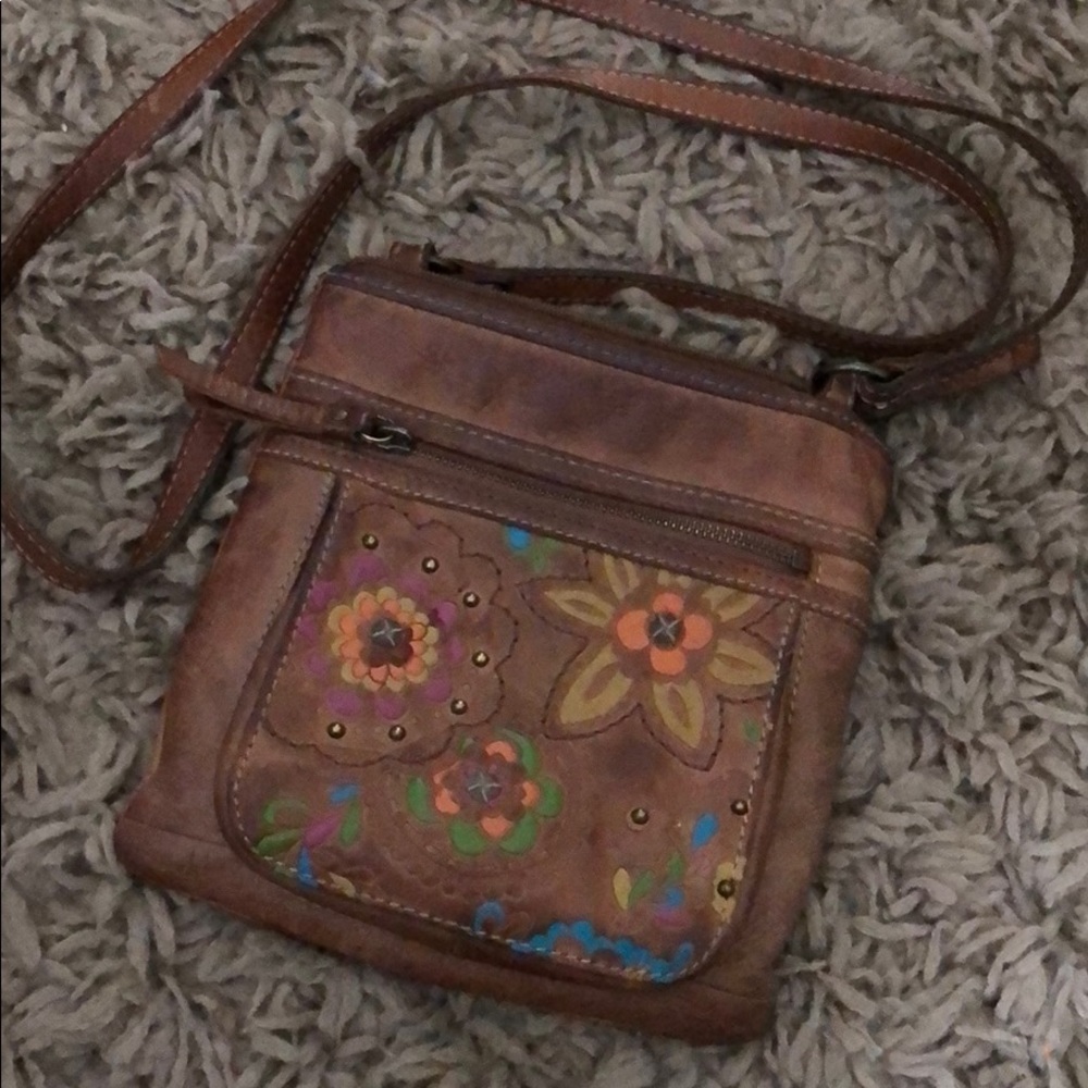 Fossil cross-over purse